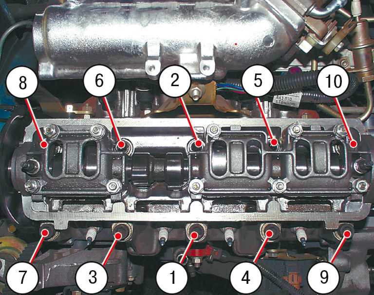 Моменты затяжки резьбовых соединений двигателя 40911.10 и агрегатов автомобиля уаз