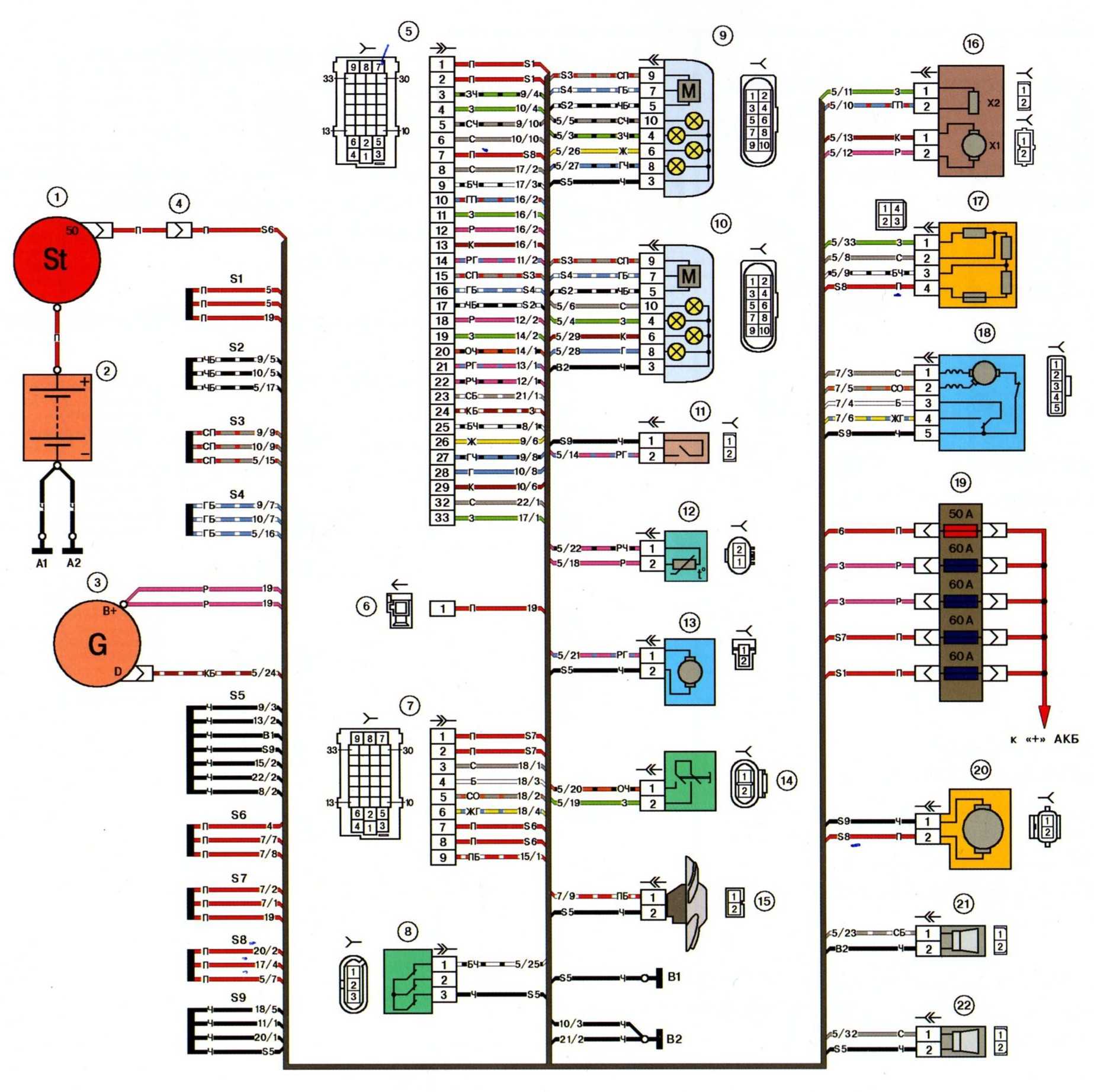Контроллер электропакета приора схема