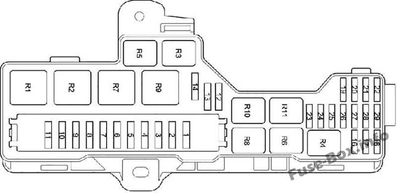 Предохранители toyota corolla 110 кузов и реле с описанием и схемами блоков