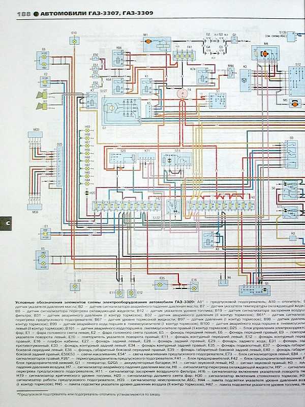 Схема электропроводки газ 53 с описанием