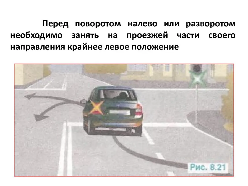 Выполнение разворота | разворот вне перекрестка | avtonauka.ru