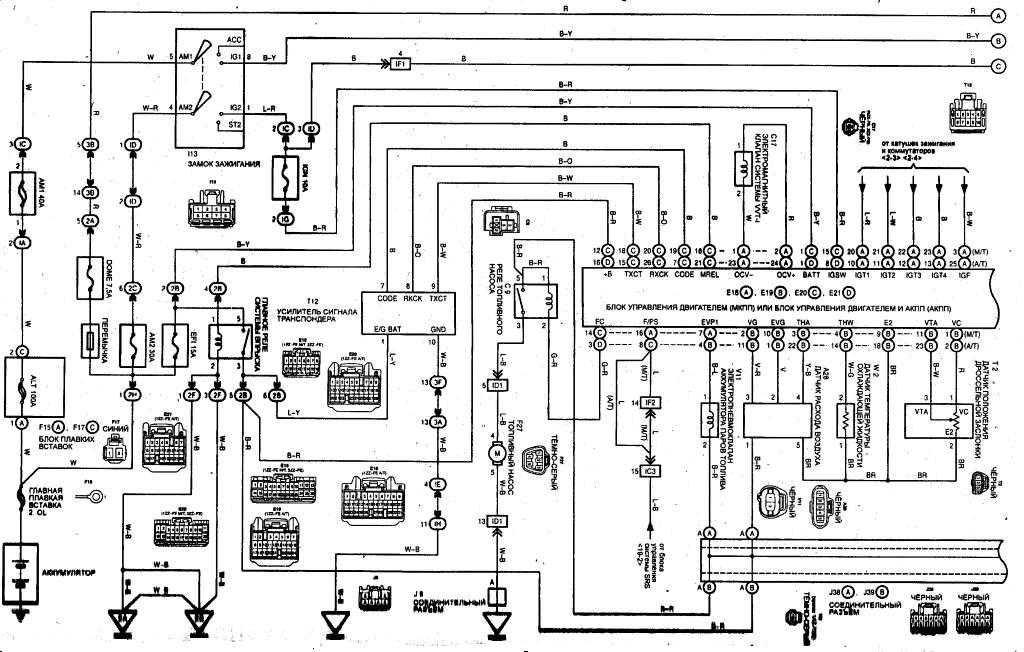 Схема двигателя 1az fse