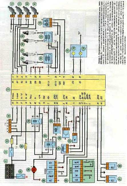 Схема электропроводки уаз 31519: цветная