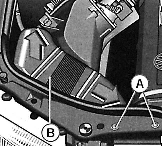 Автоматическая регулировка наклона фар (модели с газоразрядными лампами) vw passat b5